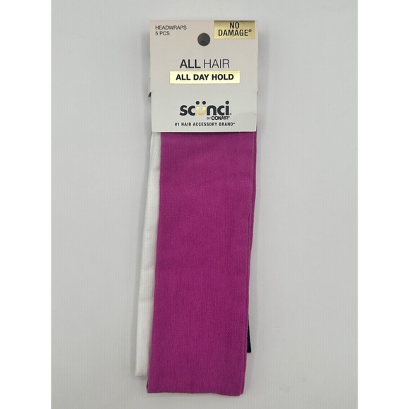 scunci Accessories - Scunci Headwraps for Women, All Day‎ Hold Hair Bands, Head Bands